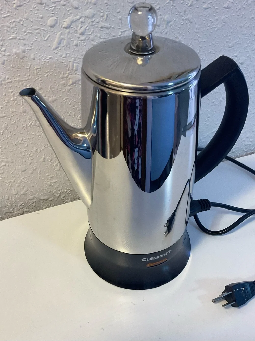Percolator Coffee Pot Cuisinart Classic Cordless 12 Cups Brewing System.